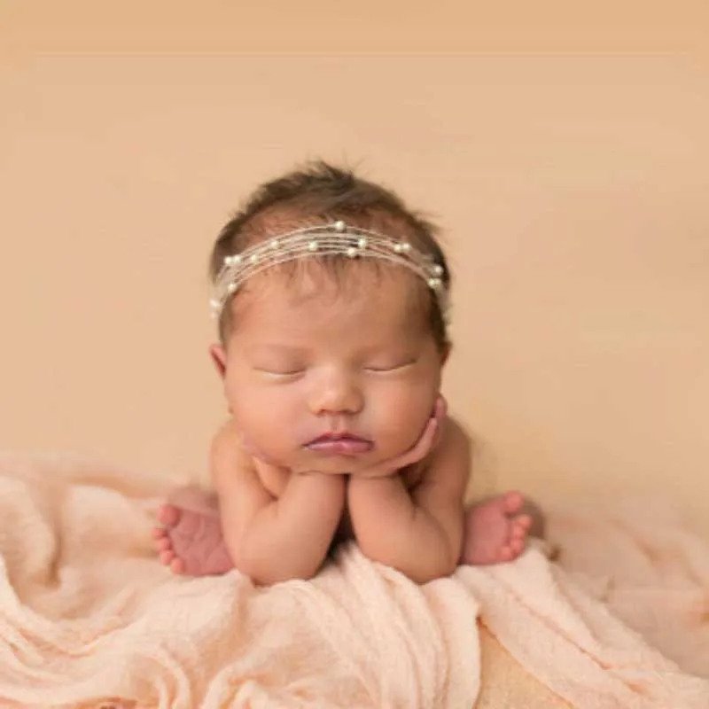Реквизит для фотосессии для новорожденных; повязка на голову с жемчугом из мохера для новорожденных; аксессуары для волос для маленьких девочек; реквизит для фотосессии