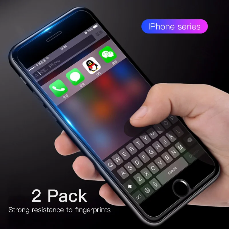 0 3 мм протектор экрана закаленное стекло для iPhone X XS MAX 8 6 S SE 7 plus полное покрытие