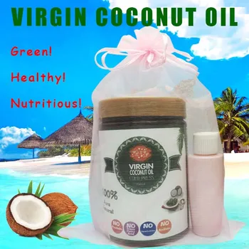 

750ml 26oz Free shipping food grade edible virgin coconut oil extract cold press cooking oil best coconut oil for skin