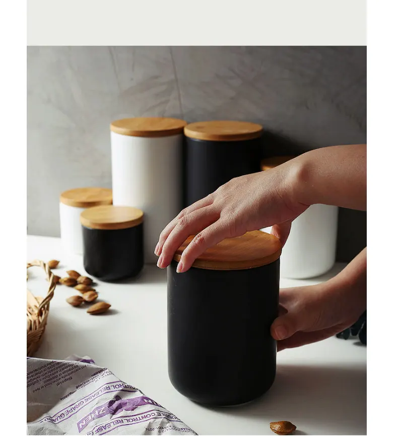 1 шт. герметичный керамический контейнер для хранения специй контейнер для еды с крышкой бутылка кофе чай Caddy Кухонный Контейнер для крупы