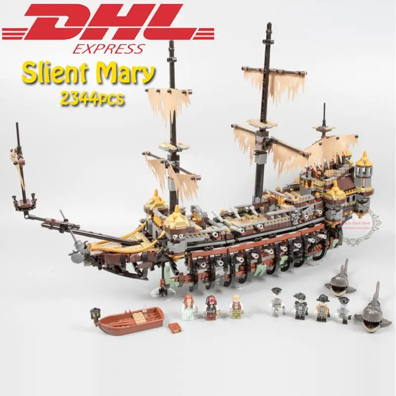 

Bela 71042 2344pcs Silent Mary Building Blocks Bricks Toys For Children Compatible legoing Pirates Caribbean 71042 Gitft