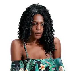 Парик с длинными кудрявыми волосами африканские синтетические волосы парики черный афро парики для черных женщин 22 ''Мода взрослые волосы