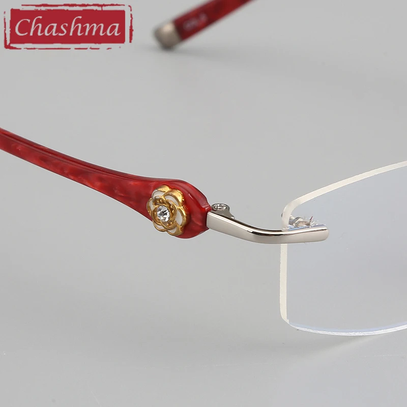 Брендовые дизайнерские ультралегкие очки Chashma женские без оправы по рецепту