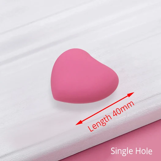 Heart Как детская комната ручки Moon Star мультфильм мебельные ручки ПВХ облако дверную ручку детские ручки для шкафа для детей - Цвет: Heart
