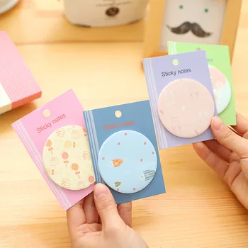

Creative Cute Cartoon N Times Sticky Convenience Stickers Small Fresh Round Notes This Stationery Learning Supplies