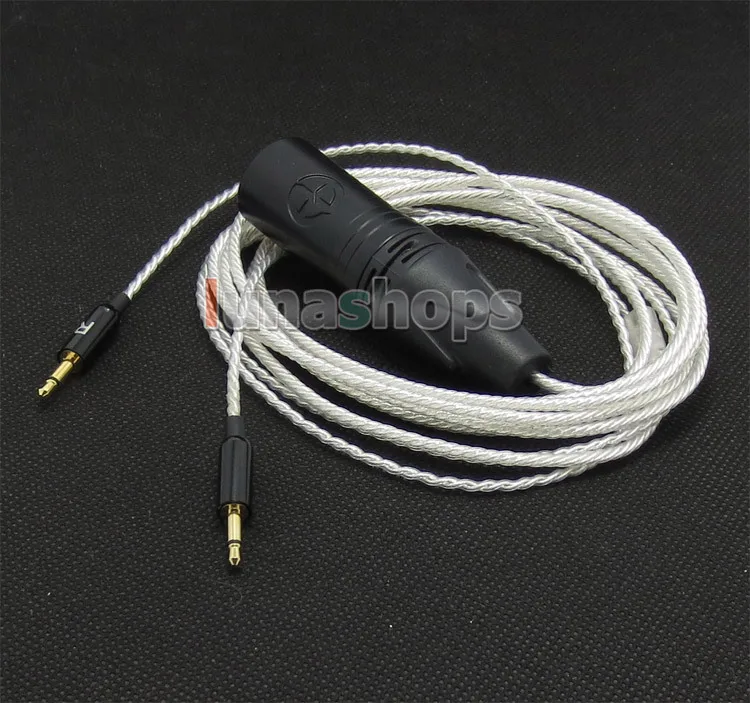 

LN004722 4 Pin Male XLR PCOCC + Silver Plated Cable Light weight Cord for Sennheiser HD477 HD497 HD212 PRO