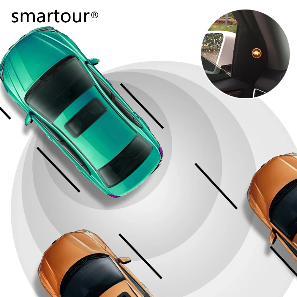 

Smartour BSM BSD microwave millimeters wave radar invert blind zone and help line for