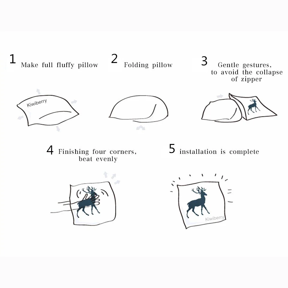 Nordic Household Cartoon Cushion Home Decor Cojines Funny Elephant Print Linen Throw Bread Pillow Round Gift Coussin Emoji