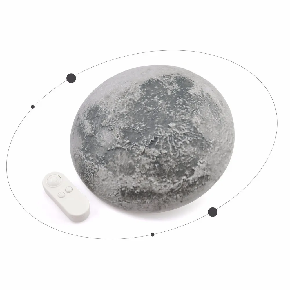 

High Quality Creative Indoor LED Wall Moon Lamp With Remote Control Relaxing Healing Moon Night Light