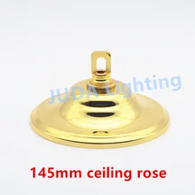 145 мм Золотой Французский Золотой хром черный потолок Роза для led люстра с хрустальными подвесками американская верхняя розетка потолочного светильника аксессуары