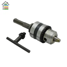 Free Shipping New Electric Hammer Drill Chuck 1.5-10mm 1/2″-20UNF Thread With Key For SDS Plus Adapter Quick Change