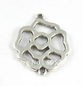 Jewelry Making 60PCS Tibetan sivler Metal Rose connector Links A15427 | Украшения и аксессуары