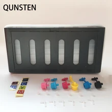 Новый черный внешний корпус, 6 цветов, 100 мл, система непрерывной подачи чернил, Универсальный бак для СНПЧ DIY, замена для принтеров HP, Canon, EPSON Новый черный внешний корпус, 6 цветов, 100 мл, система непрерывной подачи чернил, Универсальный бак для СНПЧ DIY, замена для принтеров HP, Canon, EPSON