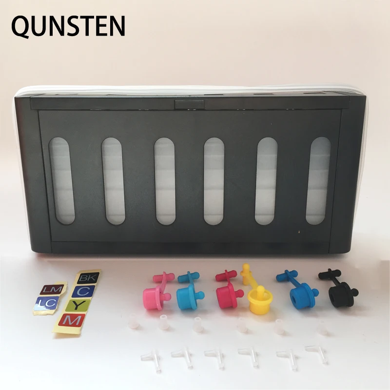 

New Black Outer Case 6 Color 100ML Continuous Ink Supply System Universal DIY CISS Tank Replacement For HP Canon EPSON Printer