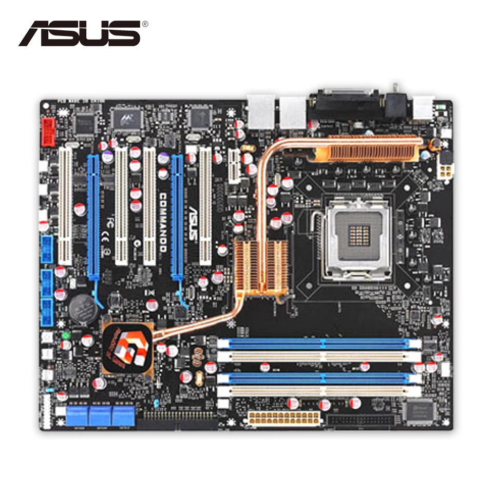 Asus Commando Original Used Desktop Motherboard P965 Socket LGA 775 DDR2 8G SATA2 USB2.0 ATX asus original motherboard g31m s2l g31 ddr2 lga 775 motherboard