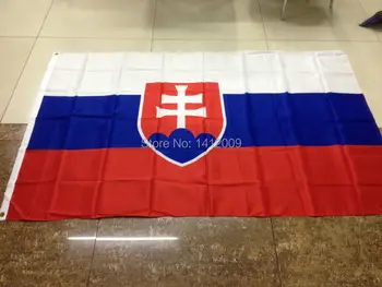 

Euro sellingFree Shipping 90*150cm Hanging Slovakia National Flag Office/Activity/parade/Festival/Home Decoration fashion