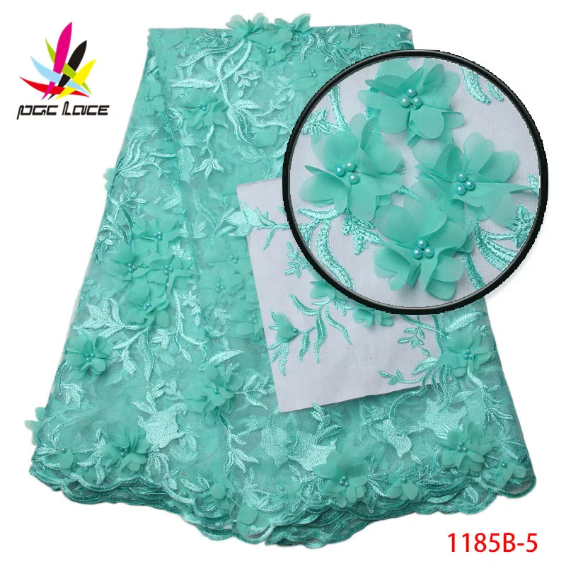 Buy African 3D lace flower bridal fabric 2017 high quality lace