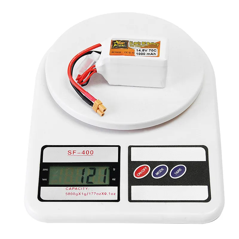 Перезаряжаемая Lipo батарея ZOP power 14,8 V 1000mAh 70C 4S Lipo батарея XT30