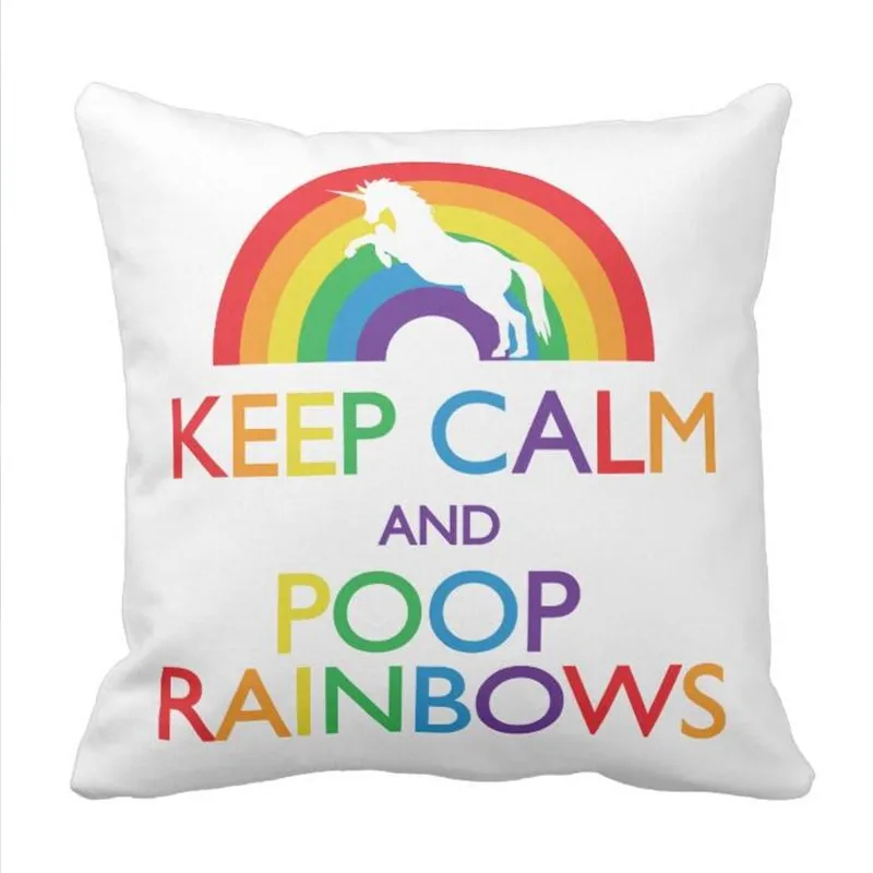 Чехол для подушки с изображением единорога|pillow case|throw pillow casesunicorn throw |