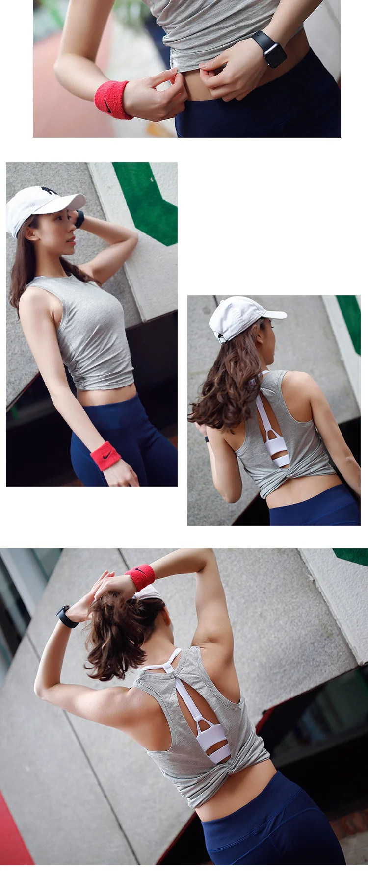 Top curto Mulheres Slim Fit Wworkout Gym