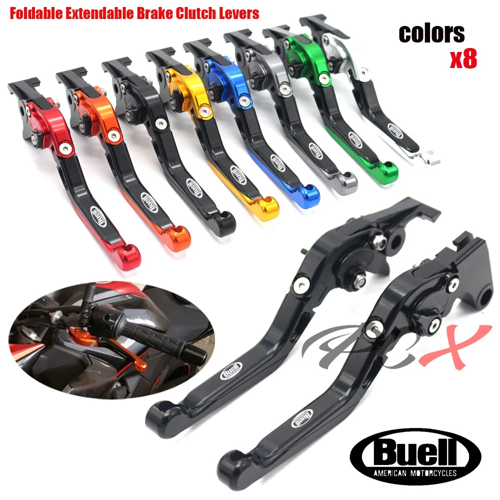 

CNC Adjustable Extendable Motorcycle Brake Clutch Levers For Buell XB9 all models 2003-2009. XB12 all models up to 08 only 04-08