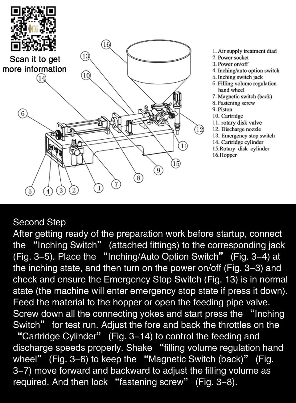 one tube paste filling machine 7