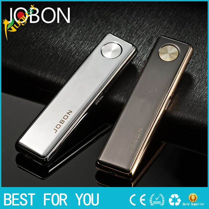 

1pcs Personality Ultrathin USB Charging Electric Lighter Metal Smoking Cigarette Lighter For Men With Gift Box