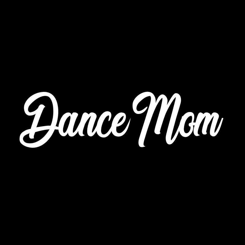 QYPF 17 см * 4 6 модная надпись Dance Mom черная серебряная Виниловая Наклейка