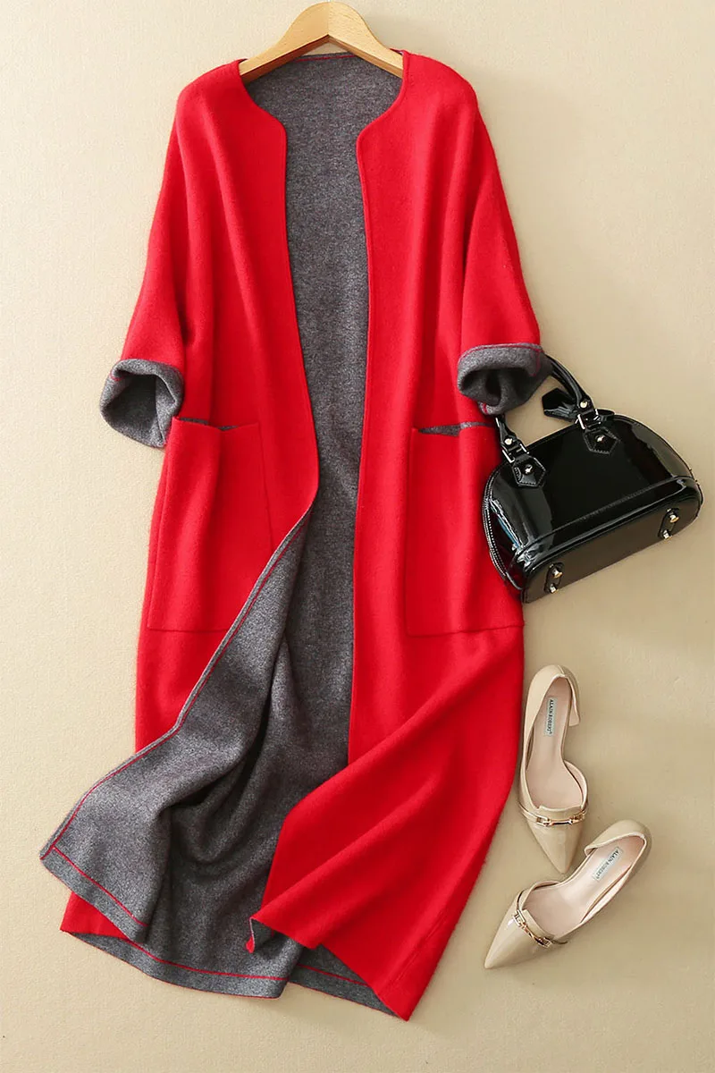 Prix navy Gratuite Manteau Réel Mode Rouge jaune Design Contraste Livraison Fourrure Couleur Naturel Réduits 2018 Dwa240 Long Vison Haute Femmes gris Bas De Nouveau Cw1OOq