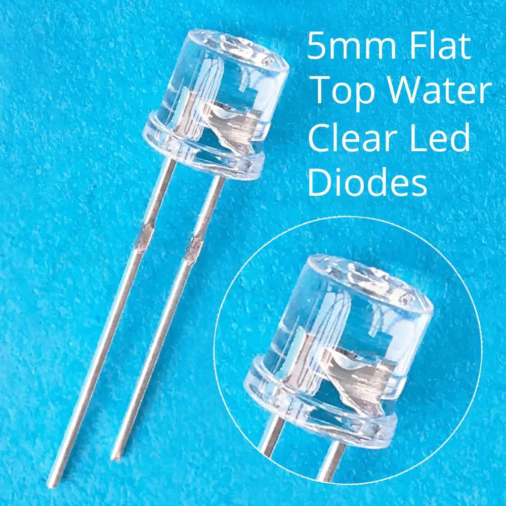 Ahltd 5mm Flat top white Red Pink Yellow Blue Wide Angle Light lamp Diode LED ultra bright bulbs emitting diodes F5 5mm Lamp