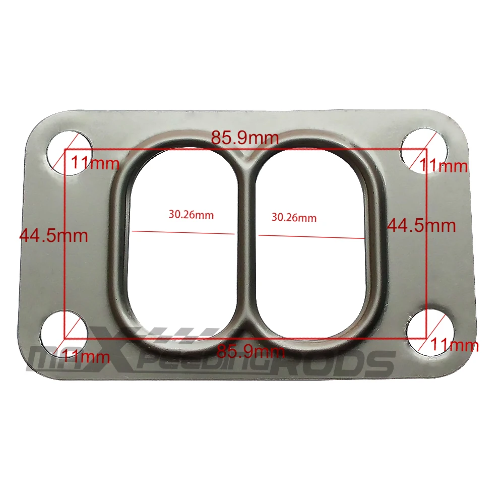 Universal T3 Twin Scroll Divided Steel Turbo Turbocharger manifold Gasket Universal T3 Twin Scroll Divided Steel Turbo Turbocharger manifold Gasket