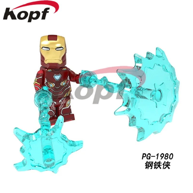 PG1980 20Pcs No Box 20Pcs Building Blocks Super Heroes Iron Man Thor Captain America War Machine Thanos Figures Model Gift Toys For Children PG1984 - Цвет: PG1980 20Pcs No Box