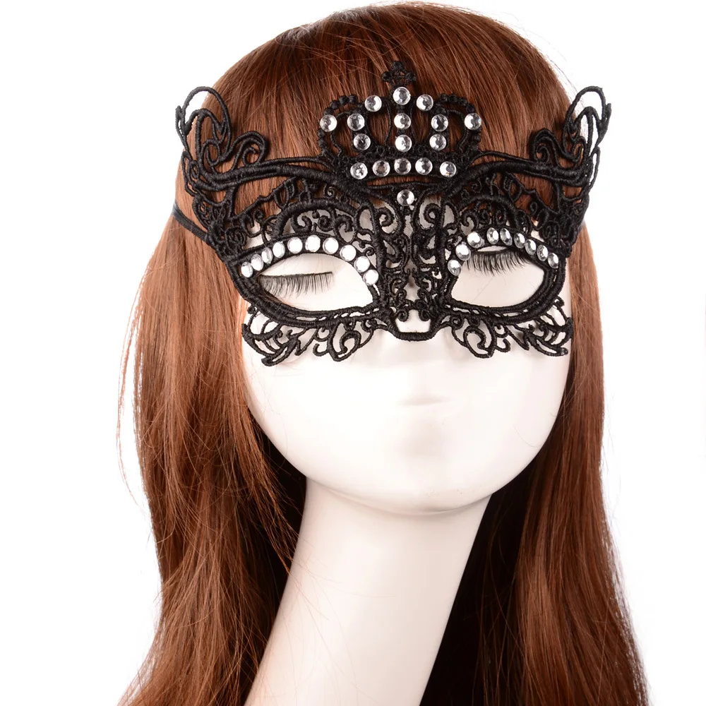 DoreenBeads Lady Lace Mask For Party Dance Club Ball Sexy Upper Half