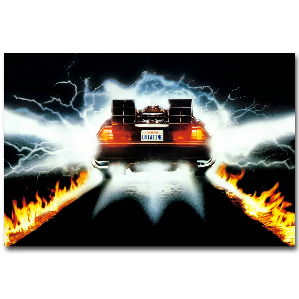 Back To The Future 1 2 3 Art Silk Poster Print 13x20 24x36