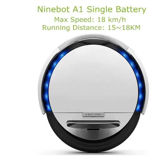 Ninebot One A1 самобалансирующийся электрический самокат, Одноколесный самокат с двумя аккумуляторами, скейтборд, Ховерборд - Цвет: Single Battery