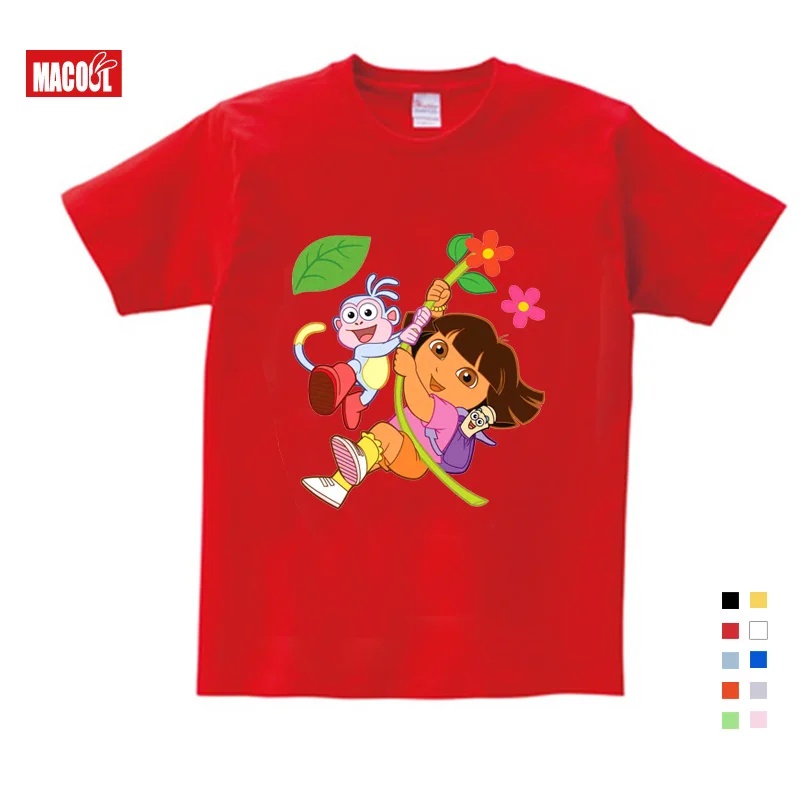 3T-9T Girl Summer Clothes T Shirts Casual Funny Top T Shirt Boys Tops 2018 New T Shirts Kids Toddler Dora Explorer Tee Shirt 3T-9T Girl Summer Clothes T Shirts Casual Funny Top T Shirt Boys Tops 2018 New T Shirts Kids Toddler Dora Explorer Tee Shirt