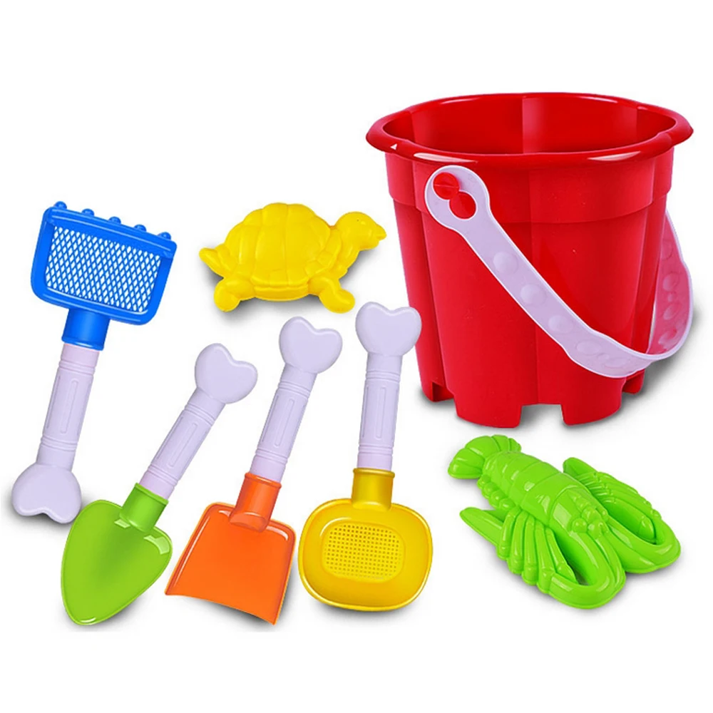 7 pièces/ensemble enfants plage jouets sable jouer outils d'été style bain jouets jouer dans l'eau jouet pour bébé jouer maison