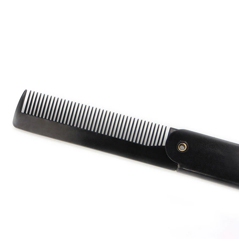 

1pc/2pcs black Handmade Folding Pocket Clip Hair Moustache Beard Comb hair salon tool for women hair care