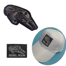 На заказ Star Wars on REBEL SCUM Millennium Falcon патчи тактический боевой дух военный нагрудный знак крючок застежка для рюкзак жакет ткань