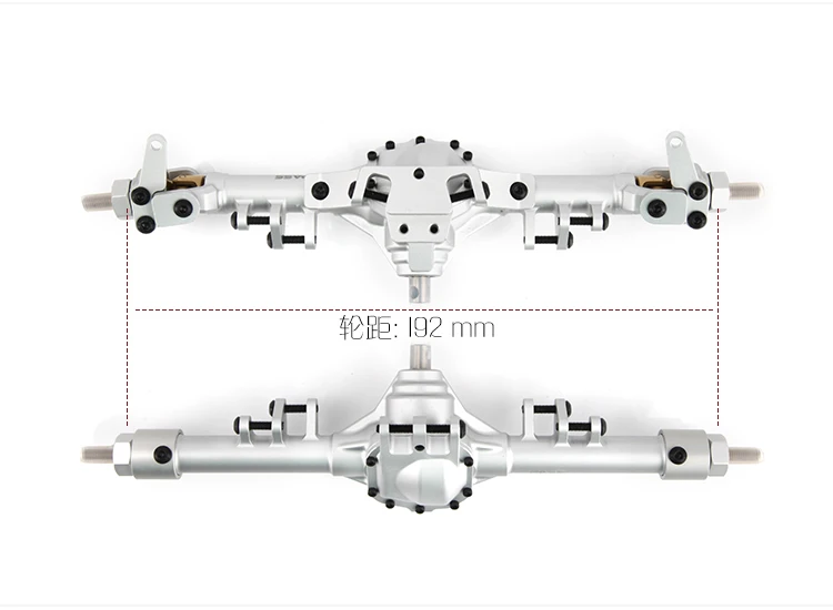 D1RC RC 1:10 Pass металла передний задний мост для RC комплект автомобильных принадлежностей для передней и задней оси SCX10 RC4WD D90 грузовик DCA-9091