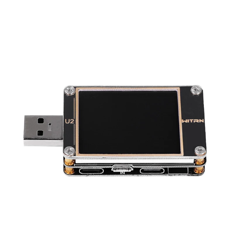 USB цветной Тестер Вольтметр тока QC4+ PD3.0 2 PPS Быстрая зарядка протокол емкость счетчик постоянного тока 1,77 дюймов HD diplay