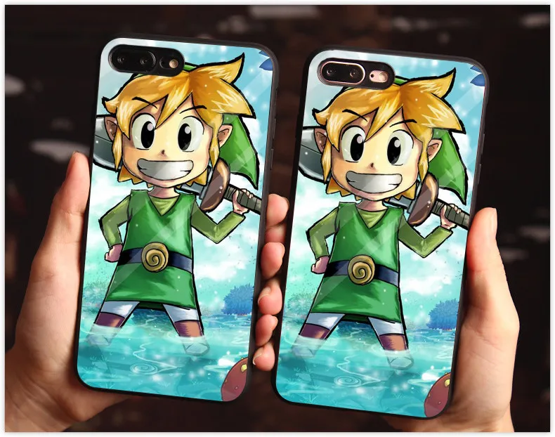 Мягкий силиконовый чехол Legend of Zelda для iPhone 6 6S Plus 7Plus XR XS XSMAX черный чехол|Бамперы| |