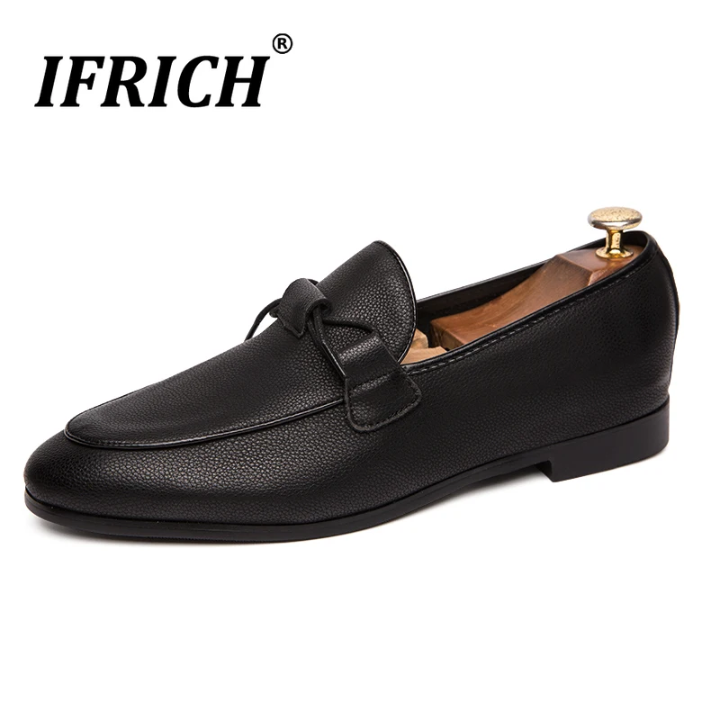 

Handmade Slip-on Men Casual Shoes Black Flats Sneakers For Mens Soft Bottom Casual Shoes Adult High Quality Leather Shoes Men