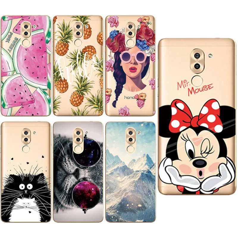 

soft silicone case for Huawei Honor 6X Case 5.5'' soft tpu Back Cover Cases For Huawei Honor 6X Coque etui bags bumper