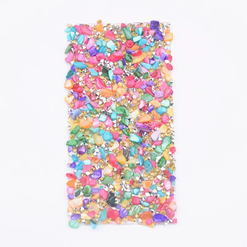 

Free Shipping 15pcs/Lot Rhinestones For Clothes Stickers On The Phone Rhinestone Trim Diy Decoration Accessories 6*12cm