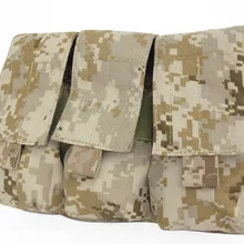 Emers MOLLE тройной сумка для патронов пиксельный пустынный AOR1 камуфляжной расцветки, на ATFG EM6352A Сумочка-клатч с принтом "Постер"