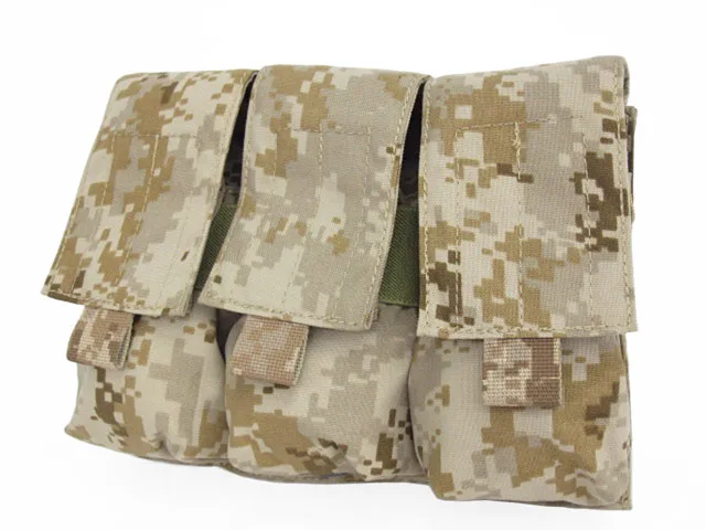 

Emers Molle Triple Magazine Pouch bag Digital Desert AOR1 Camo AT ATFG EM6352A magazine bag