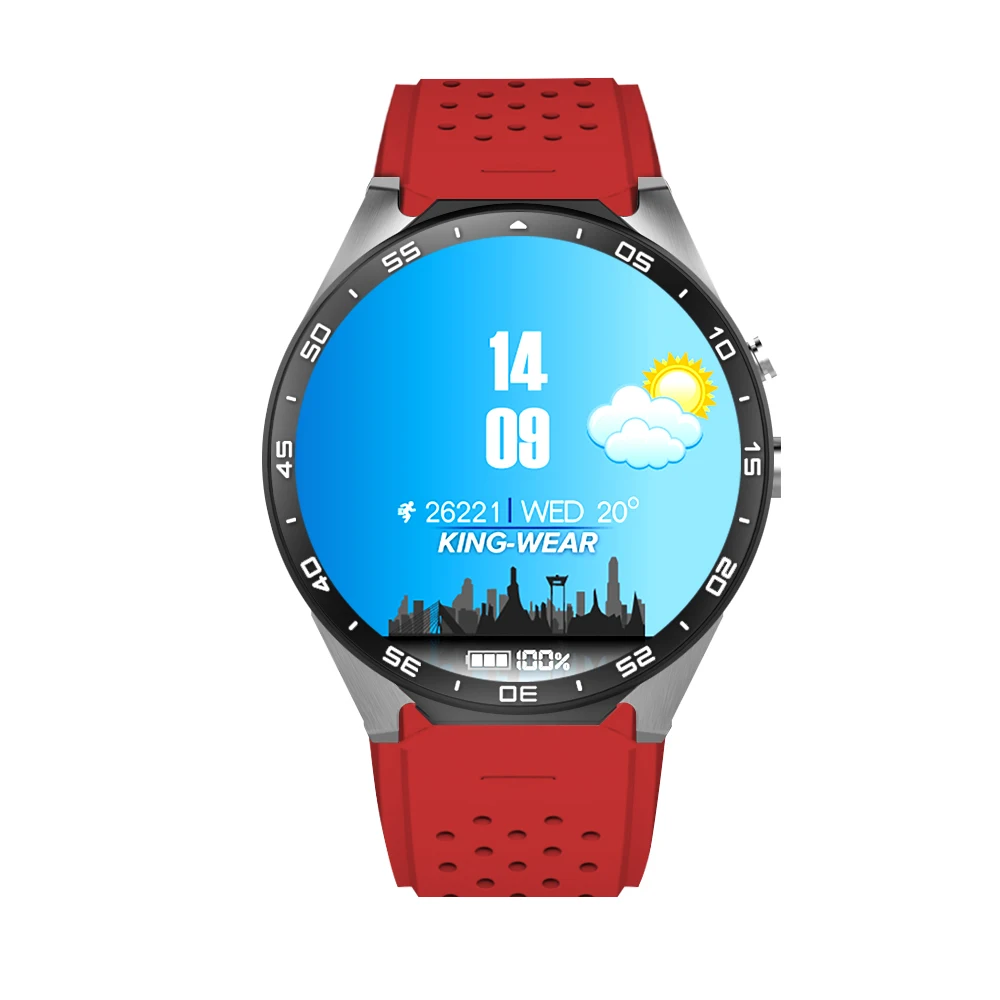 KW88 3G WIFI GPS умные часы Android 5 1 OS MTK6580 CPU 39 дюймовый экран 2.0MP камера smartwatch для apple moto