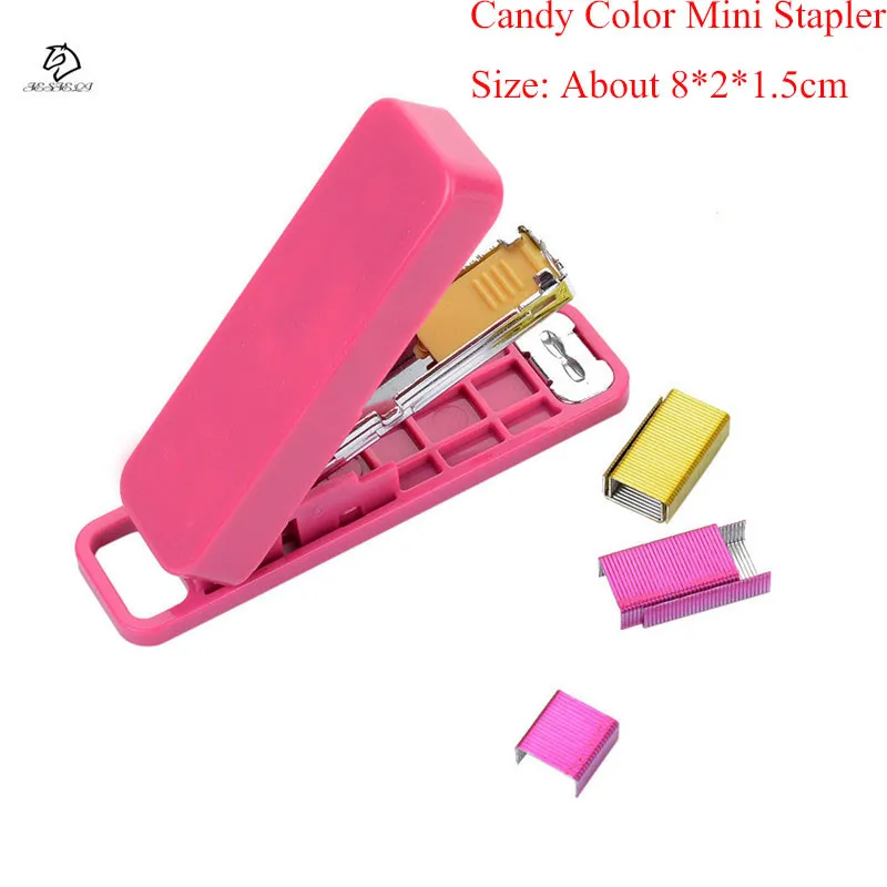 Геометрический ручной степлер № 10 цветной степлер мини-степлер аксессуары для офиса школьные принадлежности Бесплатная доставка