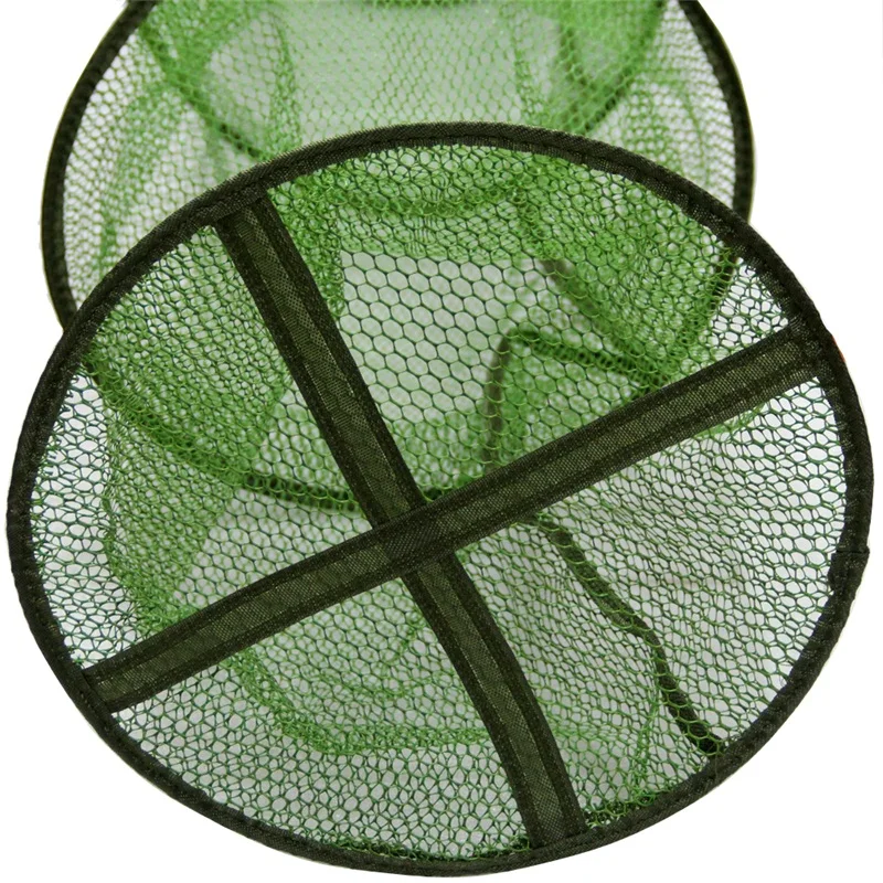 6 Sizes Fish Trap Foldable Fish Cage Fishing Net Small Large Mesh Nets Collapsible Keeping Network Durable RL49-0020-07